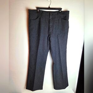 Men's Charcoal Gray Wrangler Business Casual Woven Slack